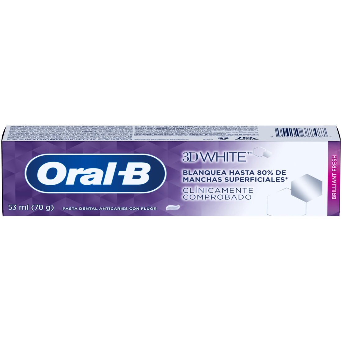 Pasta Dental Oral-B 3D White ( 3 x 70 G ) 1