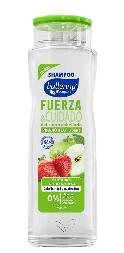 Shampoo Ballerina Fuerza y Cuidado Botella ( 2 x 750 ML )