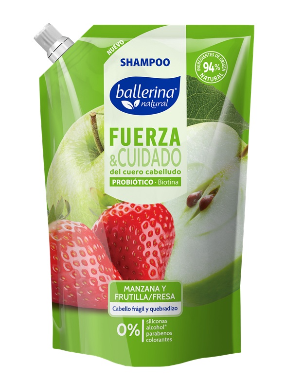 Shampoo Ballerina Doypack Fuerza y Cuidado ( 2 x 750 ML ) 1