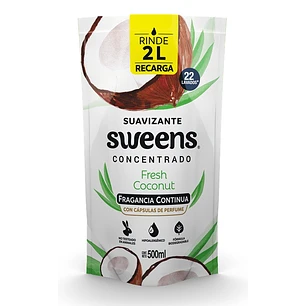Suavizante Fresh Coconut Sweens Doypack ( 3 x 500 ML )