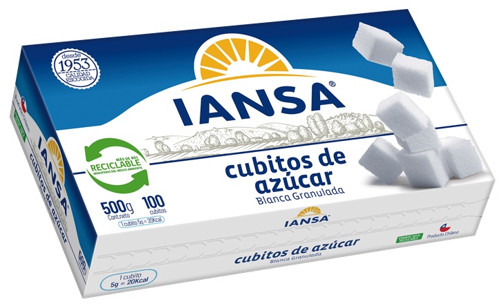 Azucar en Cubos Iansa ( 4 x 500 G ) 1