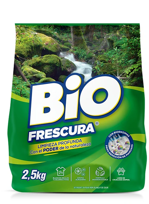 Detergente en Polvo Bio Frescura Bosque Nativo ( 2.5 KG )