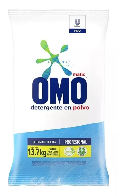 Detergente en Polvo Omo Matic ( 13.7 KG )