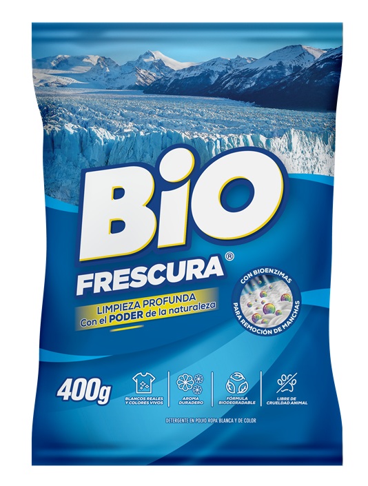 Detergente en Polvo Bio Frescura Campos de Hielo ( 6 x 400 G )
