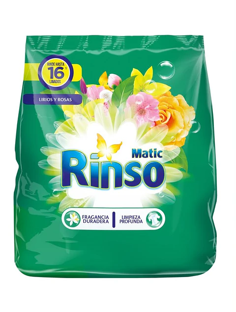 Detergente en Polvo Rinso Lirios y Rosas ( 3 x 800 G )