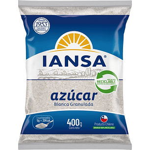 Azúcar Granulada Iansa ( 5 x 400 G )