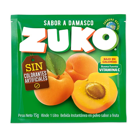 Jugo en Polvo Zuko Damasco ( 10 UD )