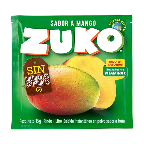 Jugo en Polvo Zuko Mango ( 10 UD )