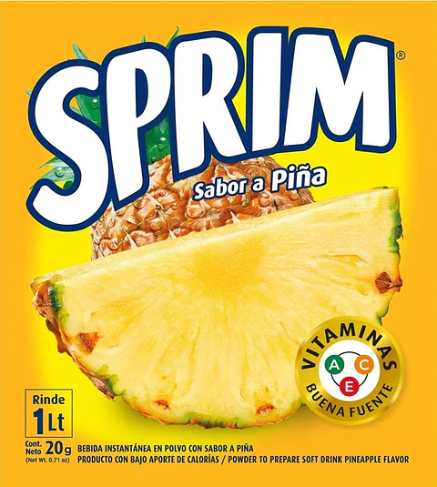 Jugo en Polvo Sprim Piña ( 10 UD )