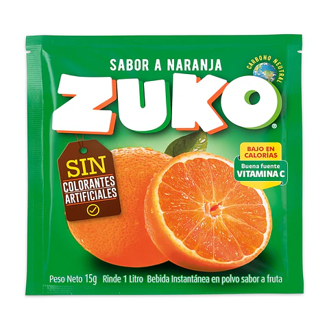 Jugo en Polvo Zuko Naranja ( 10 UD )