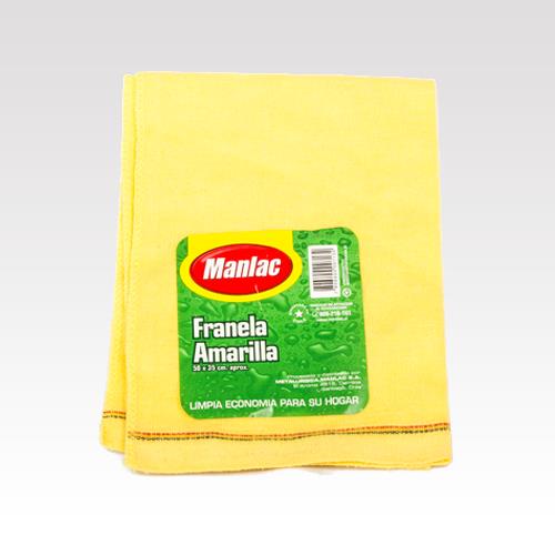 Paño Franela Amarilla Manlac ( 5 x 1 UD ) 1