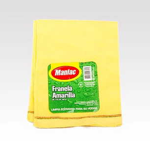 Paño Franela Amarilla Manlac ( 5 x 1 UD )