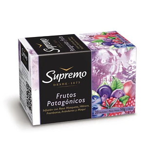 Té Supremo Ceylan Frutos Patagónicos ( 4 x 20 Bolsitas )