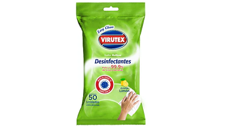Toallitas Desinfectantes Multiuso Virutex ( 2 x 50 UD )