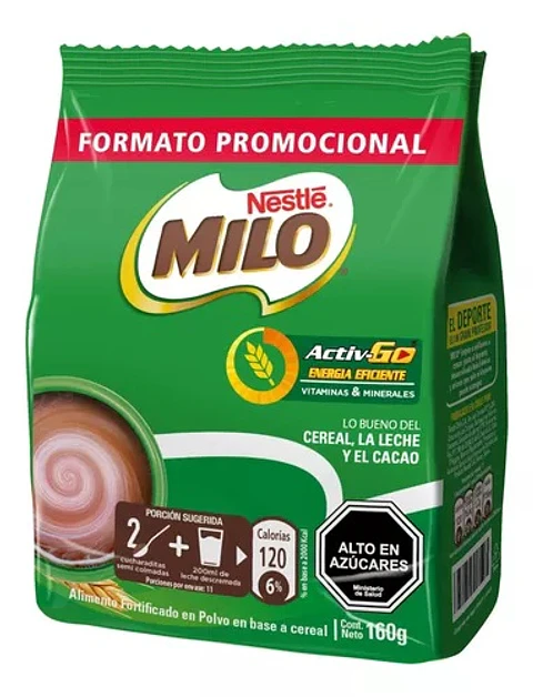 Alimento Fortificado Milo ( 3 x 160 G )