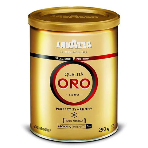 Café de Grano Molido Lavazza Qualita Oro Tarro ( 250 G )