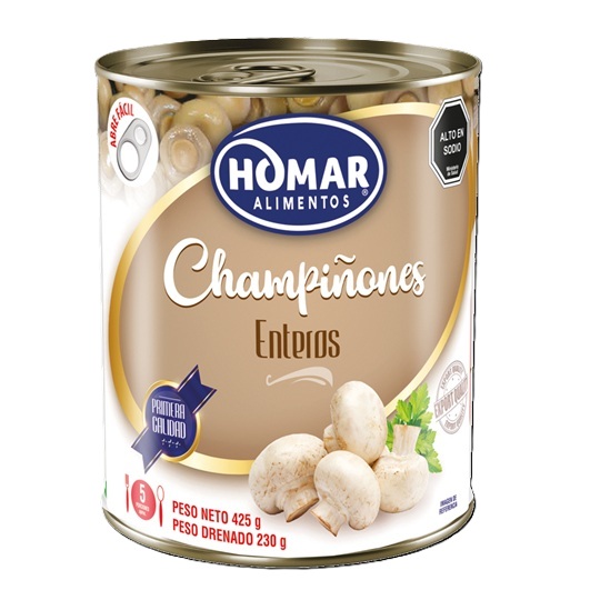 Champiñones Enteros Homar ( 3 x 425 G ) 1