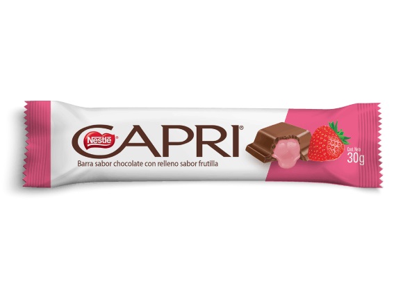 Chocolate Capri Relleno Frutilla ( 24 x 30 G )