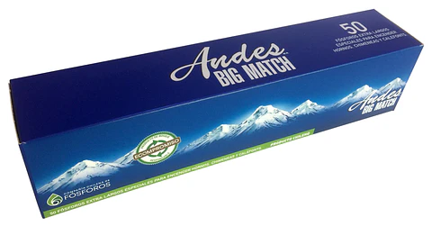 Fósforos Andes Big Match ( 5 UD )
