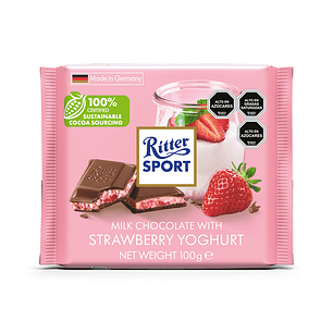 Chocolates Ritter Sport Yoghurt Frutilla ( 2 x 100 G )