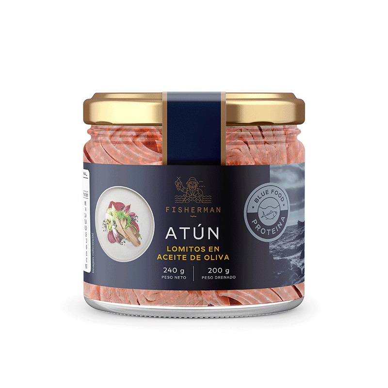 Atún Lomitos en Aceite de Oliva Fisherman ( 240 G ) 1