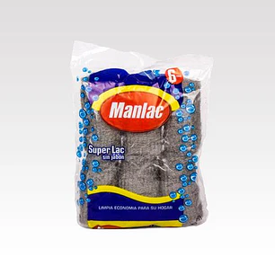 Pads Superlac Sin Jabón Manlac ( 5 x 6 UD )