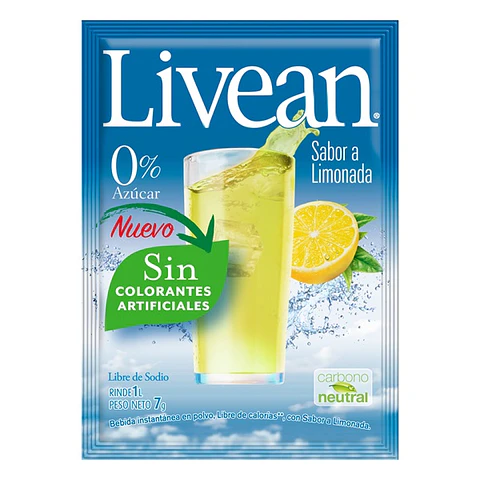 Jugo en Polvo Livean Limonada ( 10 UD )