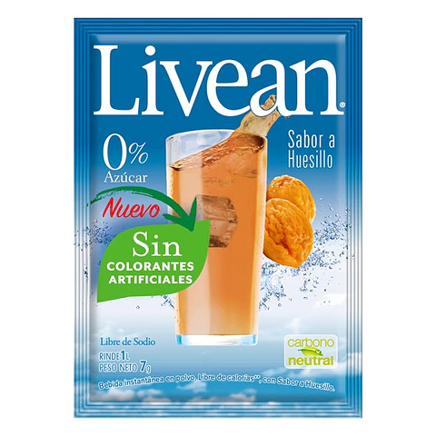 Jugo en Polvo Livean Huesillo ( 10 UD )
