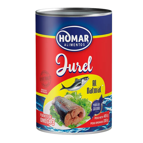 Jurel Homar Natural ( 3 x 425 G )