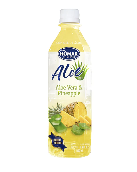 Jugo Aloe Vera Homar Piña ( 5 x 500 ML )