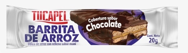 Barrita de Arroz Rellena Maní Tucapel ( 24 x 20 G ) 1