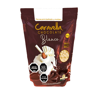 Cobertura de Chocolate Caravella Blanco ( 1 KG )