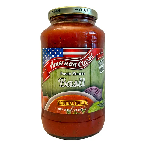 Salsa de Tomates con Albahaca American Classic ( 2 x 680 G )