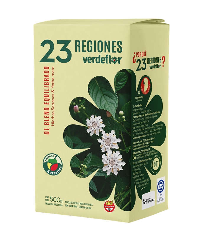 Yerba Mate Verdeflor Blend Equilibrado ( 3 x 500 G ) 1
