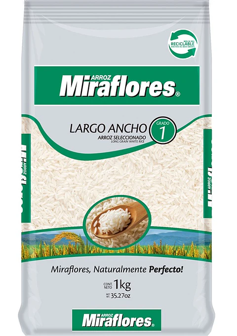 Arroz Grado 1 Miraflores ( 5 x 1 KG )