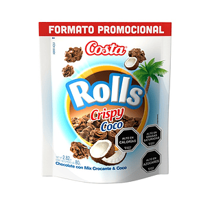 Chocolate Rolls Crispy Coco Costa ( 3 x 80 G )