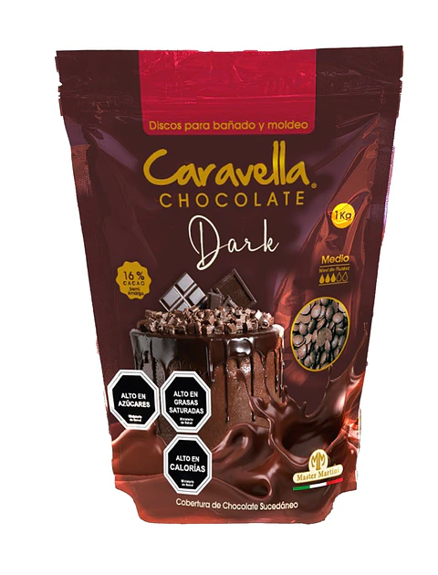 Cobertura de Chocolate Caravella Negro ( 1 KG )