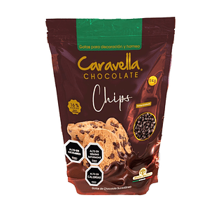Cobertura de Chocolate Caravella Chips ( 1 KG )