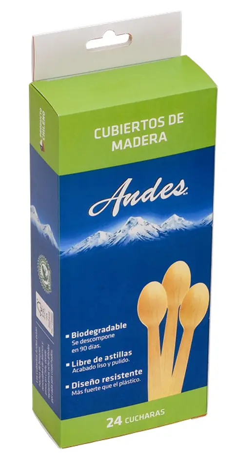 Cucharas de Madera Andes ( 24 UD )
