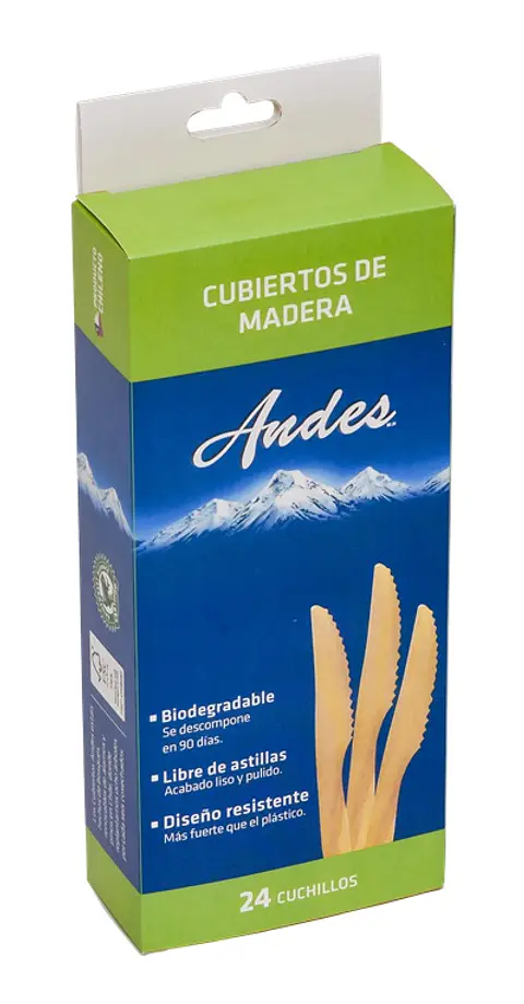 Cuchillos de Madera Andes ( 24 UD )