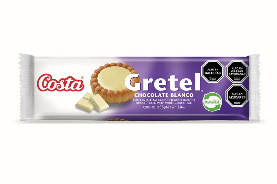 Galleta Gretel Chocolate Blanco Costa ( 4 x 85 G ) 1