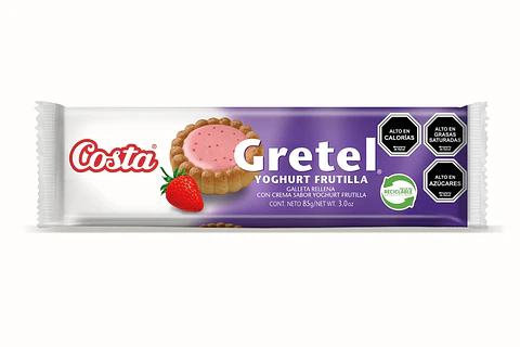Galleta Gretel Yoghurt Frutilla Costa ( 4 x 85 G )