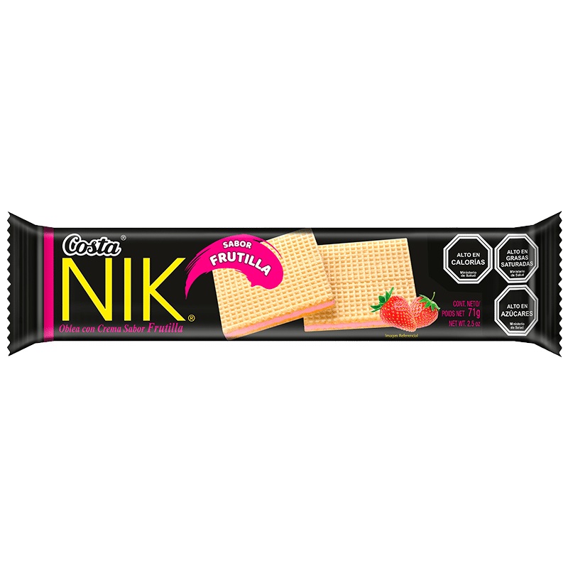 Galleta Nik Frutilla Costa ( 4 x 71 G ) 1