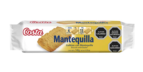 Galleta Mantequilla Costa ( 4 x 140 G )