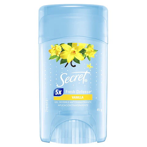 Desodorante Antitranspirante en Gel Secret Vainilla ( 3 x 45 G )