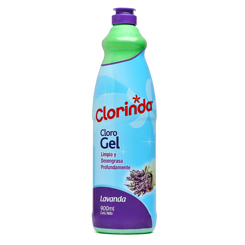 Cloro Gel Lavanda Clorinda ( 3 x 900 ML ) 1