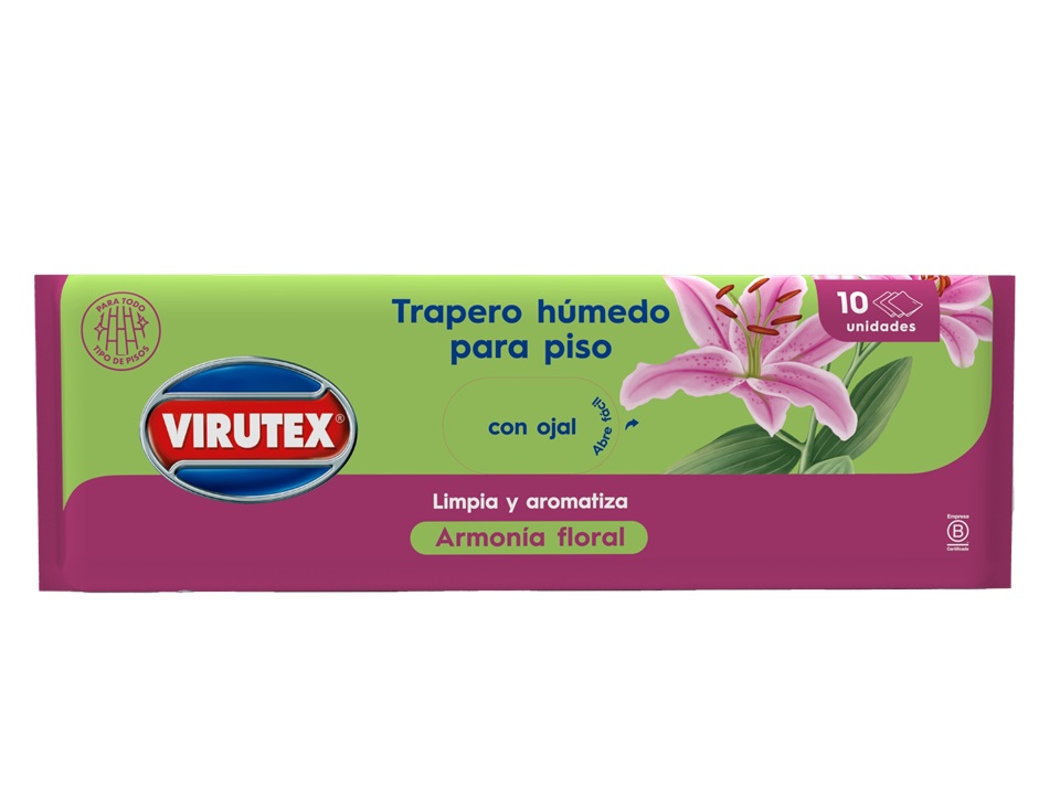 Trapero Húmedo Armonía Floral Virutex ( 3 UD )