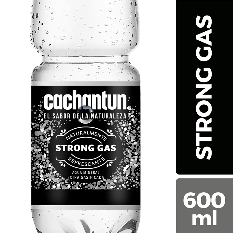 Agua Mineral Strong Gas Cachantun ( 12 x 600 ML ) 1