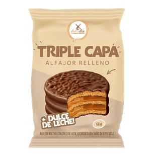Alfajor Triple Capa Negro Dulcedía ( 6 x 60 G )