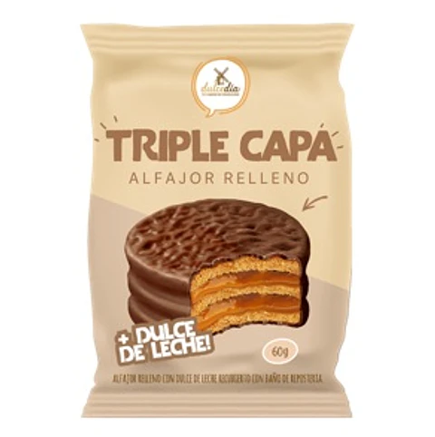 Alfajor Triple Capa Negro Dulcedía ( 6 x 60 G )